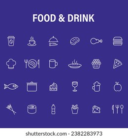 Food Drink Icon Dinner Fish