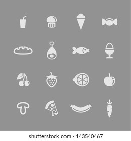 Food and drink icon set