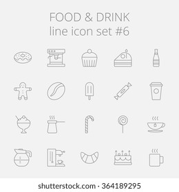 Food and drink icon set.