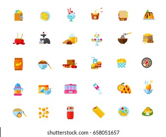 Food and drink icon set