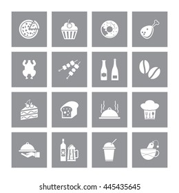 Food & Drink Icon Set. Eps-10.