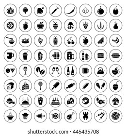 Food & Drink Icon Set. Eps-10.