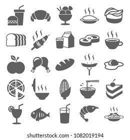 Food Drink Icon Set Vector Symbol Stock Vector (Royalty Free ...