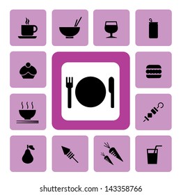 Food And Drink Icon For Use