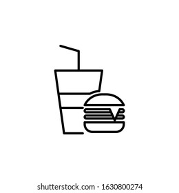 Food and drink icon vector illustration logo template for many purpose. Isolated on white background.