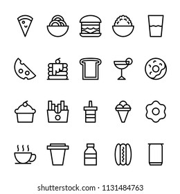 Food and Drink icons in for any purposes. Perfect for website mobile app presentation.