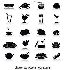 food and drink icons for party, occasion, and others