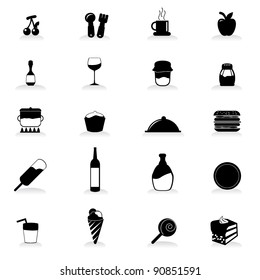 food and drink icons for party, occasion, and others