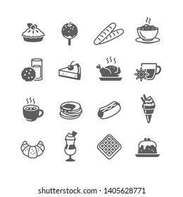 Food and Drink icons set