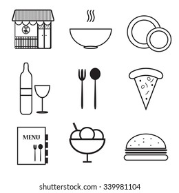 Food and Drink icons set