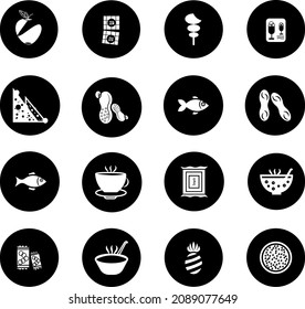Food and Drink icons set Elegant series
