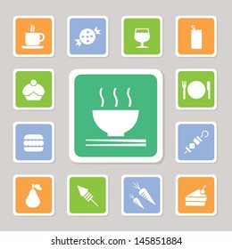 food and drink icons for use