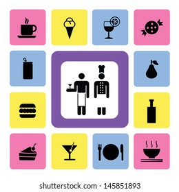 food and drink icons for use