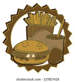 food and drink label brown