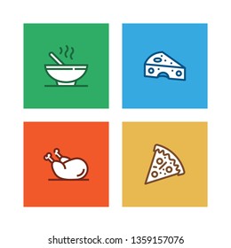 FOOD AND DRINK LINE ICON SET