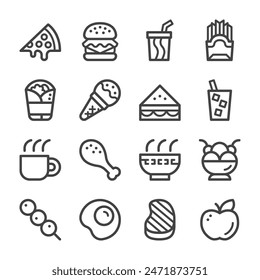 food and drink line icon,vector and  illustration
