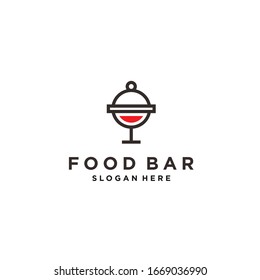 food and drink logo design vector illustration template