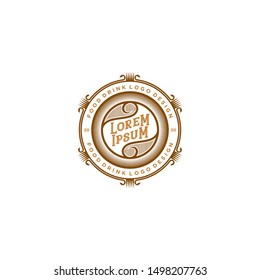 Food drink logo design - vintage style restaurant and cafe bar