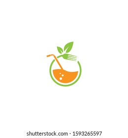 Food and drink logo icon vector.