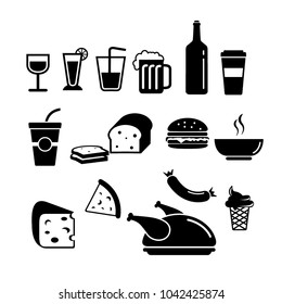 food and drink, lunch icon vector