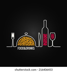 food and drink menu background