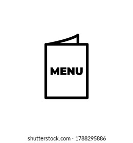 Food and drink menu book icon
