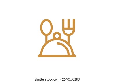 Food and Drink Monoline Logo
