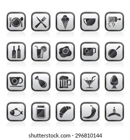 Food, drink and restaurant icons- vector icon set
