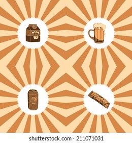 food and drink set