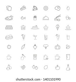 Food and drink set icons