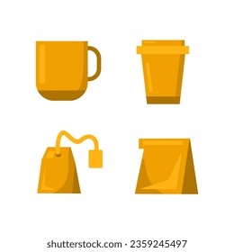 Diseño vectorial de forma de alimento y bebida