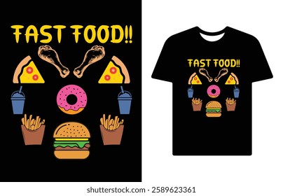 FOOD AND DRINK T SHIRT DESIGN