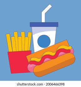 Food and drink vector design, can be used for clip art or additional designs