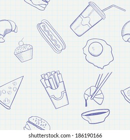 Food and Drink Vector Hand Drawn Icons