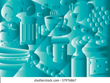 Food and Drink vector illustration