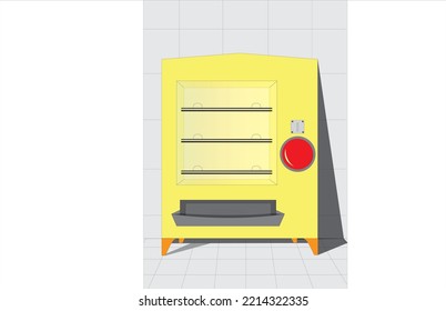 food drink vending machine yellow