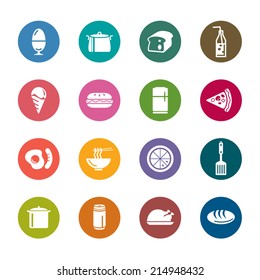 Food and Drinks Color Icons