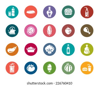 Food and Drinks Color Icons
