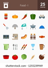 Food & Drinks Flat Icons
