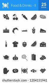 Food & Drinks Glyph Icons