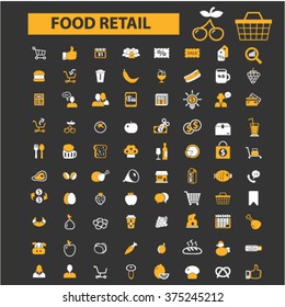 food, drinks, grocery icons
