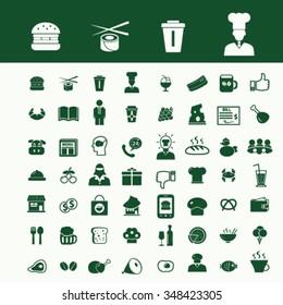 food, drinks, grocery  icons, signs vector concept set for infographics, mobile, website, application