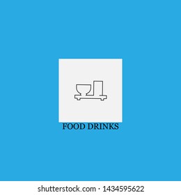 food drinks icon sign signifier vector