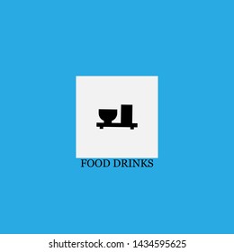 food drinks icon sign signifier vector