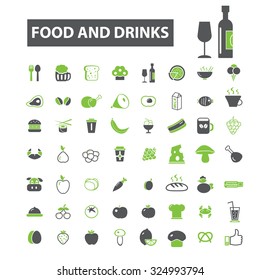 food, drinks icons
