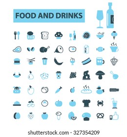 food, drinks icons