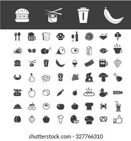 food, drinks icons