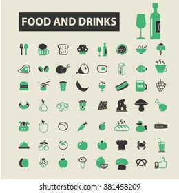 food and drinks icons