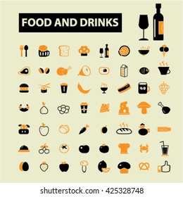 food and drinks icons
