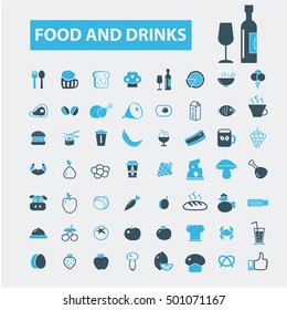 food and drinks icons